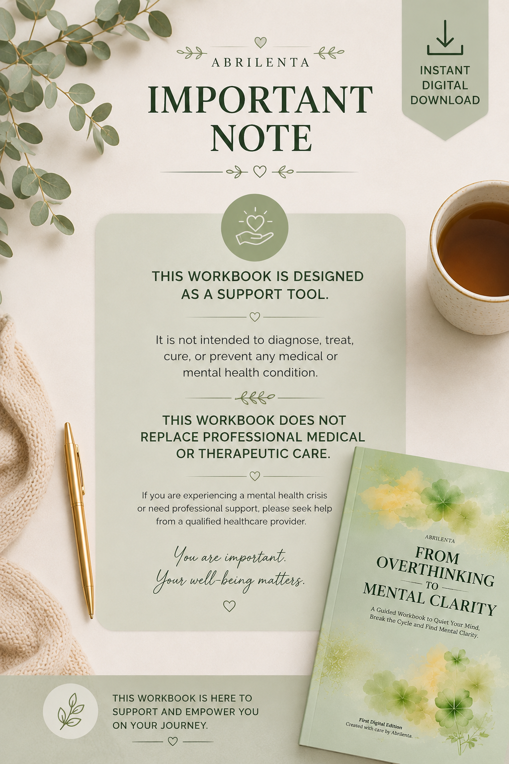 Overthinking Recovery — Overthinking Workbook