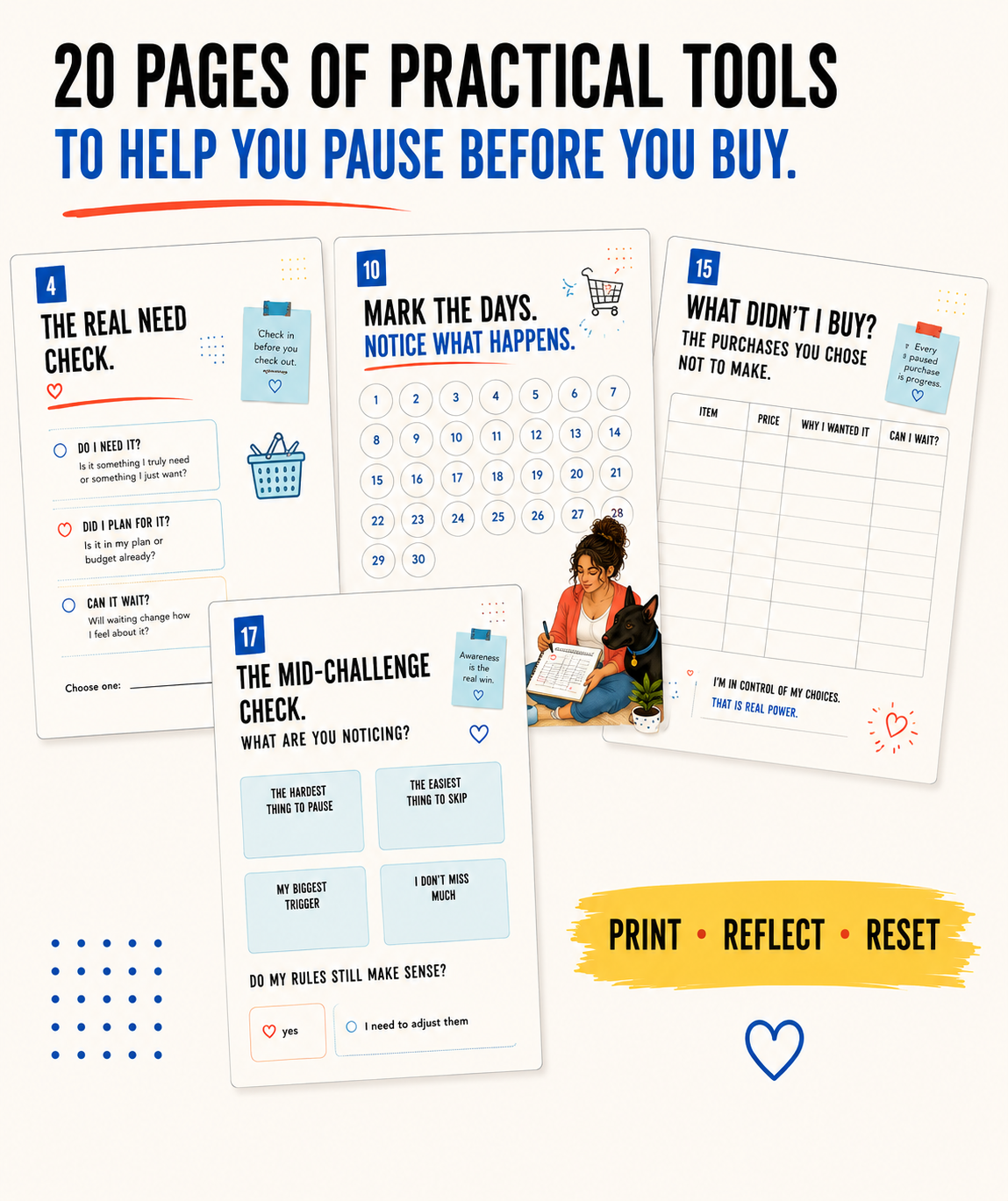 I’m Not Buying That Today — The No-Spend Challenge | Printable PDF