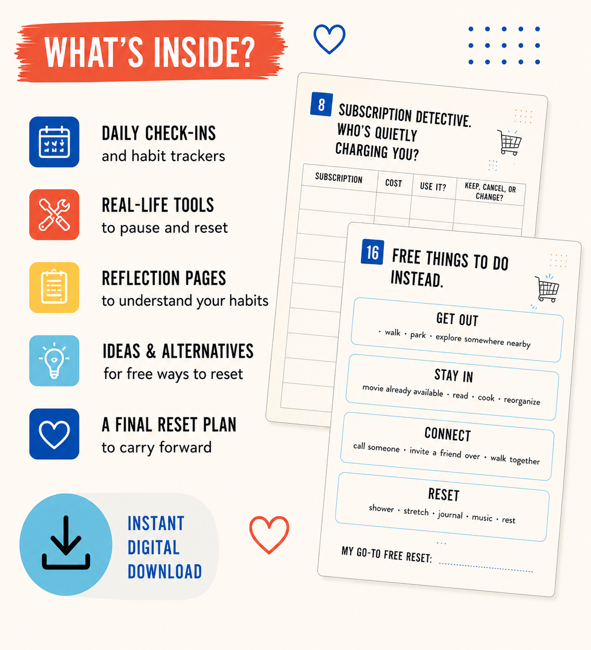 I’m Not Buying That Today — The No-Spend Challenge | Printable PDF