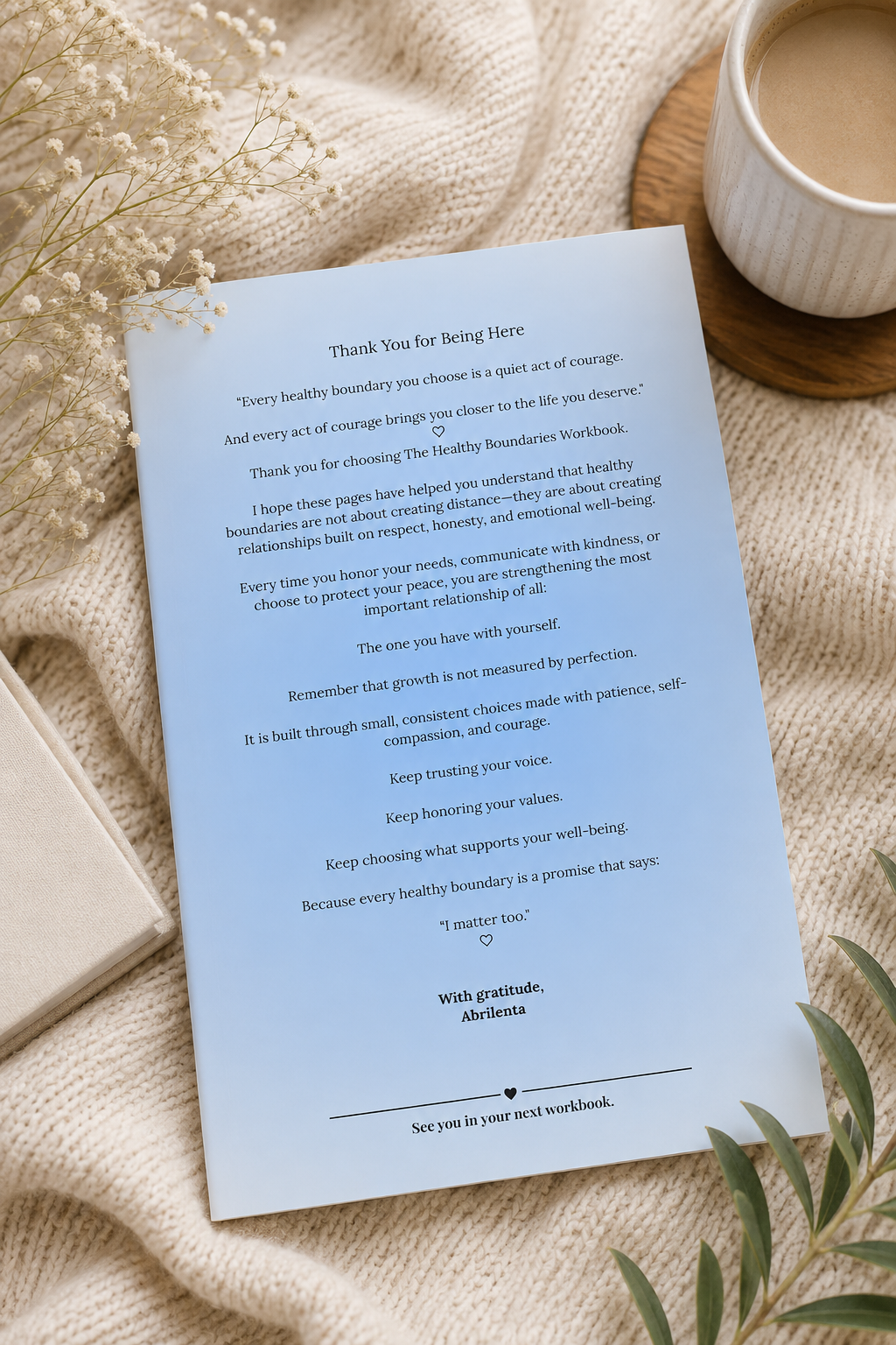 Healthy Boundaries — Healthy Boundaries Recovery Workbook